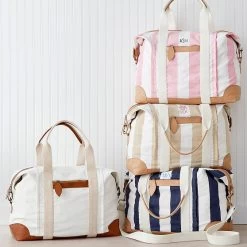 Canvas And Leather Weekender, Embroidered | 7 29 Canvas And Leather Weekender, Embroidered | 7 -Grocery Store canvas and leather weekender embroidered c 3