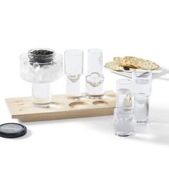 Caviar And Vodka Serving Set Of 4 | 1 -Grocery Store caviar and vodka serving set of 4 c 2