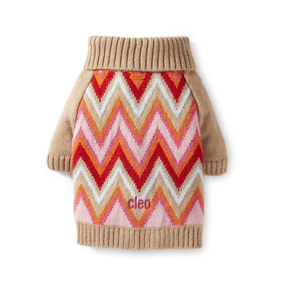 Chevron Knit Dog Sweater | 10 4 Chevron Knit Dog Sweater | 10 - Image 2