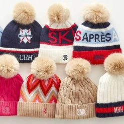 Ski Pom Pom Hat | 2 -Grocery Store chevron pom pom hat c 1