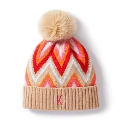 Chevron Pom Pom Hat | 2 14 Chevron Pom Pom Hat | 2 -Grocery Store chevron pom pom hat c 3