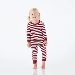 Classic Stripe Kids Pajama Set | 1 -Grocery Store classic stripe kids pajama set 3 c