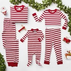 Classic Stripe Kids Pajama Set | 1 -Grocery Store classic stripe kids pajama set c 1