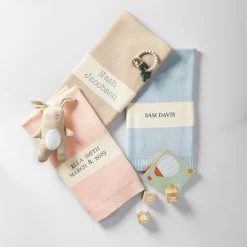 Cotton Cashmere Blend Stroller Blanket | 3