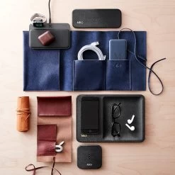 Leather Charger Roll Up | 8 -Grocery Store courant wireless charging block c 6