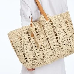 Crochet Straw Beach Tote | 2 17 Crochet Straw Beach Tote | 2 -Grocery Store crochet straw beach tote c 1