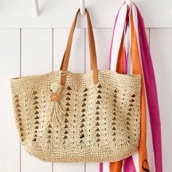 Crochet Straw Beach Tote | 2 18 Crochet Straw Beach Tote | 2 -Grocery Store crochet straw beach tote c 2