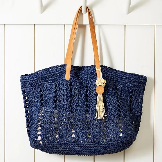 Crochet Straw Beach Tote | 2 10 Crochet Straw Beach Tote | 2 - Image 8