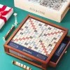 Deluxe Wood Scrabble Game Set | 1 -Grocery Store deluxe wood clue game set c 4