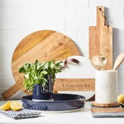 Wood And Marble Wine Chiller | 1 -Grocery Store dipped ceramic cache pot c