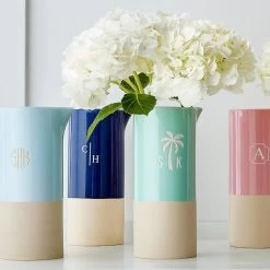 Dipped Ceramic Pitcher Vase | 7