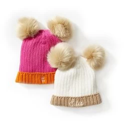 Double Pom Pom Baby Hat | 2 -Grocery Store double pom pom baby hat c 3