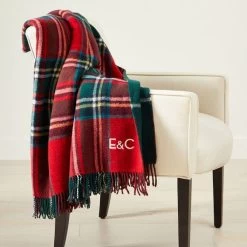 Double Sided Italian Plaid Throw Blanket | 3