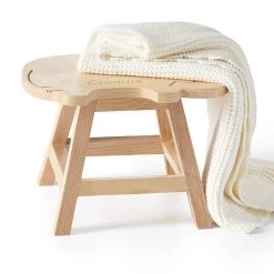 Cotton Cashmere Waffle Knit Baby Blanket | 1 -Grocery Store elephant wooden stool 1 c