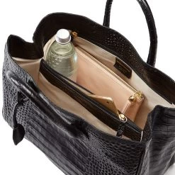 Elisabetta Croc Embossed Handbag | 3 -Grocery Store elisabetta croc embossed handbag c 2