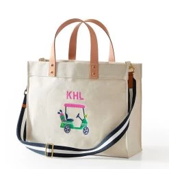 Embroidered Canvas Tote | 12 -Grocery Store embroidered canvas tote c 11