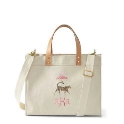 Embroidered Canvas Tote | 12 -Grocery Store embroidered canvas tote c 12