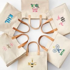 Embroidered Canvas Tote | 12