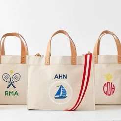 Embroidered Canvas Tote | 12 -Grocery Store embroidered canvas tote c 6