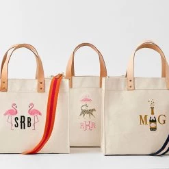 Embroidered Canvas Tote | 12 -Grocery Store embroidered canvas tote c 7
