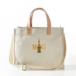 Embroidered Canvas Tote | 12 -Grocery Store embroidered canvas tote c 9