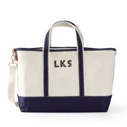 Embroidered Canvas Overnighter | 4 -Grocery Store embroidered canvas weekender c