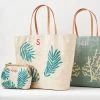 Embroidered Raffia Beach Tote | 2 -Grocery Store embroidered raffia beach tote c