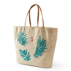Embroidered Raffia Beach Tote | 2 17 Embroidered Raffia Beach Tote | 2 -Grocery Store embroidered raffia beach tote c 3