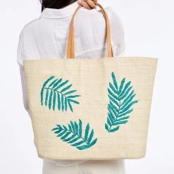 Embroidered Raffia Beach Tote | 2 20 Embroidered Raffia Beach Tote | 2 -Grocery Store embroidered raffia beach tote c 5