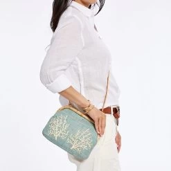 Embroidered Raffia Crossbody Bag | 3 -Grocery Store embroidered raffia crossbody bag c 4