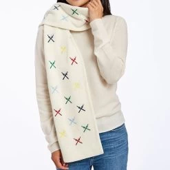 Embroidered Ski Scarf | 1 -Grocery Store embroidered ski scarf c 2
