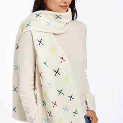Embroidered Ski Scarf | 1 -Grocery Store embroidered ski scarf c 3
