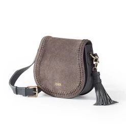 Suede Saddle Crossbody Bag | 2 -Grocery Store equestrian suede crossbody bag c 1