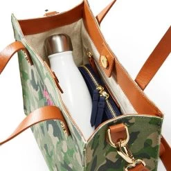 Small Essential Camo Canvas Tote | 1 -Grocery Store essential camo canvas tote and crossbody straps set 1 c 1