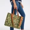 Essential Camo Canvas Tote And Crossbody Straps Set | 1 -Grocery Store essential camo canvas tote and crossbody straps set c 2