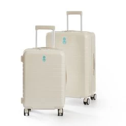 Essential Hardside Carry-On And Checked Luggage Set | 4 -Grocery Store essential hardside carry on and checked luggage set 1 c