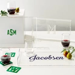 Etched Acrylic Serving Tray | 7 -Grocery Store etched acrylic serving tray c 7
