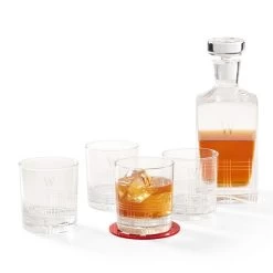 Etched Windowpane Decanter | 1