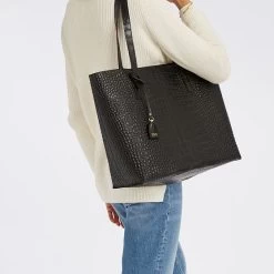 Everyday Italian Croc Embossed Tote | 2 -Grocery Store everyday italian croc embossed tote c 3