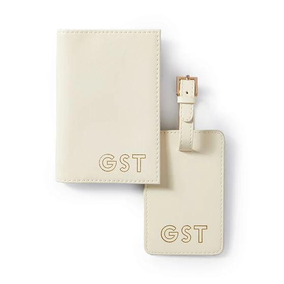 Fillmore Vegan Leather Luggage Tag And Passport Case, Foil Debossed | 8 5 Fillmore Vegan Leather Luggage Tag And Passport Case, Foil Debossed | 8 - Image 3