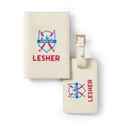 Fillmore Vegan Leather Luggage Tag And Passport Case, Printed | 8 -Grocery Store fillmore vegan leather luggage tag and passport case print c 8