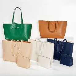 Fillmore Vegan Leather Pouch, Foil Debossed | 4 -Grocery Store fillmore vegan leather tote embroidery c