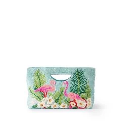 Flamingo Beaded Clutch | 1 -Grocery Store flamingo beaded clutch 1 c