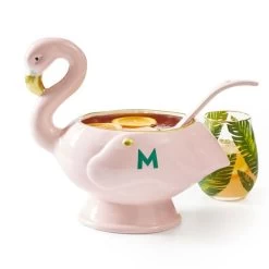 Flamingo Punch Bowl And Ladle Set | 1