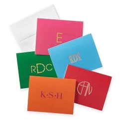 Foil Pressed Folded Notecards, Set Of 25 | 12 -Grocery Store foil pressed folded notecards set of 25 c 3