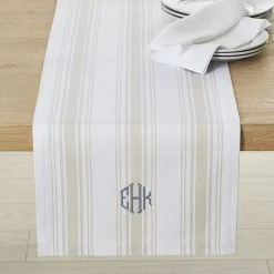 French Stripe Table Runner | 2 -Grocery Store french stripe table runner 1 c