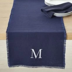 Fringe Cotton Linen Table Runner | 1