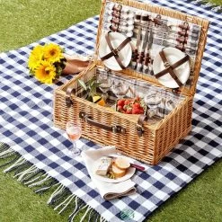 Gingham Waterproof Picnic Blanket | 1