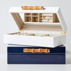 Gold Bamboo Lacquer Jewelry Box | 1