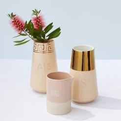 Gold Dipped Ceramic Vase | 1 -Grocery Store gold dipped ceramic vase 2 c